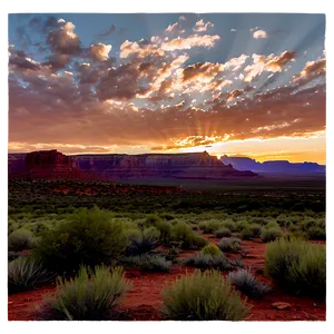 Utah Valley Of The Gods Sunset Png Yus PNG image