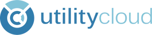 Utility Cloud Logo Blue PNG image
