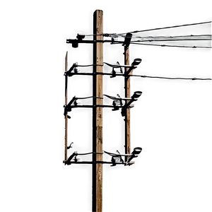 Utility Pole During Sunset PNG 14