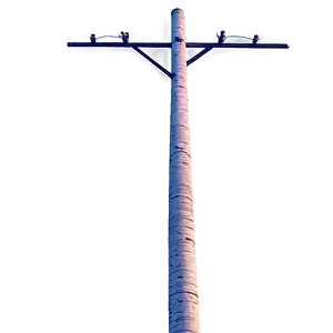 Utility Pole During Sunset PNG Kuv