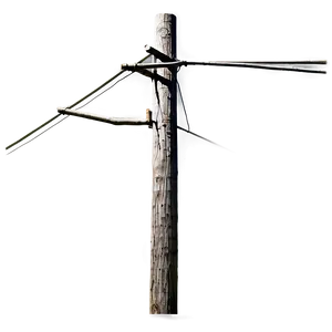Utility Pole In Rural Area PNG 06262024