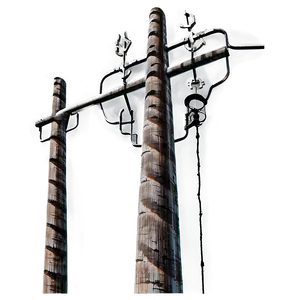 Utility Pole With Antenna PNG Mmd