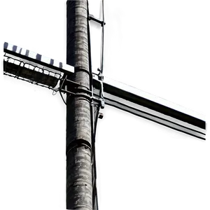 Utility Pole With Antenna PNG Uah