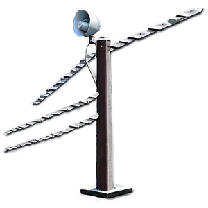 Utility Pole With Emergency Alert Siren PNG 06262024 PNG