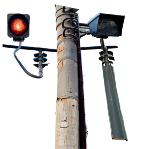 Utility Pole With Emergency Alert Siren PNG Lwy PNG