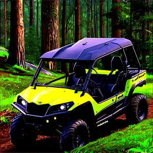 Utv In Forest PNG Moi