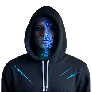 Uv Reactive Hoodie Strings PNG Qkq