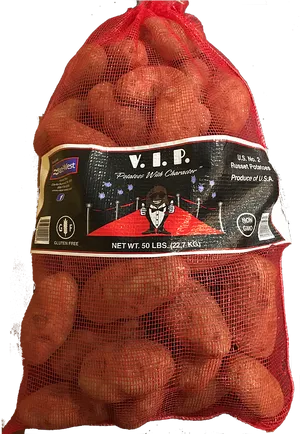 V I P Russet Potatoes50lbs Bag PNG image