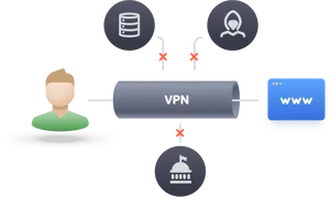 V P N Connection Process Illustration PNG image