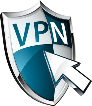 V P N Shield Cursor Graphic PNG image