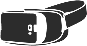 V R Headset Silhouette PNG image