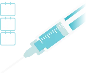 Vaccination Schedule Syringe Illustration PNG image