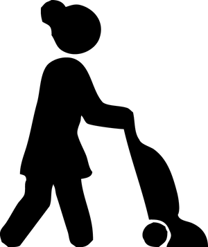 Vacuum Cleaning Silhouette PNG
