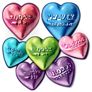 Valentine Conversation Hearts Png 43 PNG image