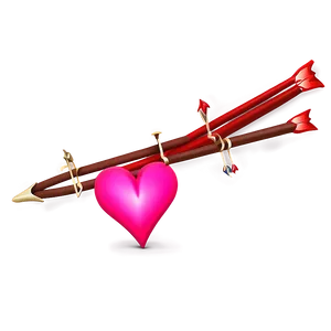 Valentine Heart Arrow Png 06262024 PNG image