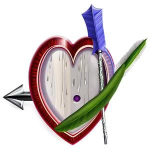 Valentine Heart Arrow Png Wir16 PNG image