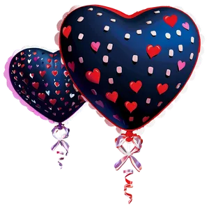 Valentine Heart Balloon Png 06262024 PNG image