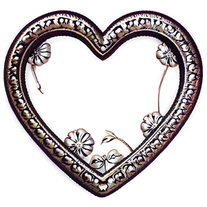 Valentine Heart Banner PNG 72 PNG