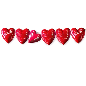 Valentine Heart Banner PNG Fjr52 PNG