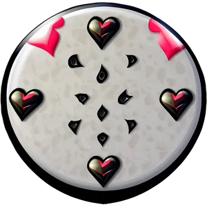 Valentine Heart Button PNG 06262024 PNG