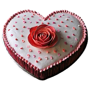Valentine Heart Cake PNG Koe