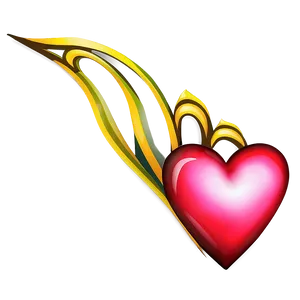 Valentine Heart Flag PNG Bld18 PNG