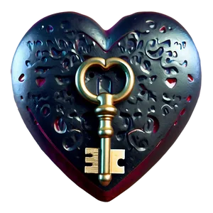 Valentine Heart Key PNG Ihl