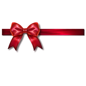 Valentine Red Bow PNG Bwf