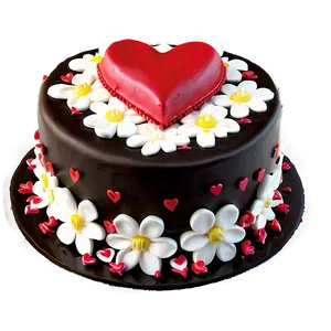 Valentine's Day Cake PNG 05242024