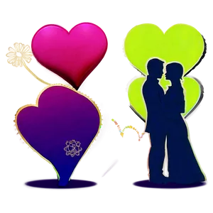 Valentine's Day Couple Silhouette PNG 05242024 PNG