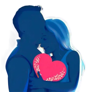 Valentine's Day Couple Silhouette PNG Lfm4 PNG