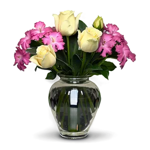 Valentine's Day Flowers In Vase PNG Cma32 PNG