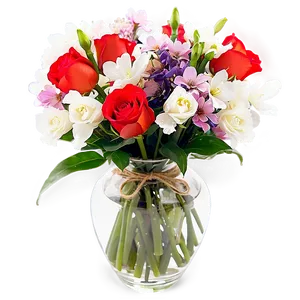 Valentine's Day Flowers In Vase PNG Ftb11 PNG