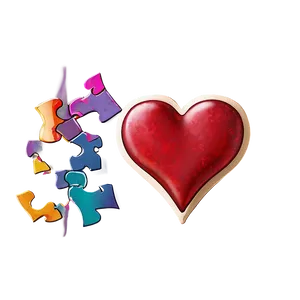 Valentine's Day Heart Puzzle PNG 05242024 PNG