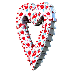 Valentine's Day Heart Wreath PNG Sak81