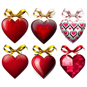 Valentine's Day Hearts Png 05062024 PNG image