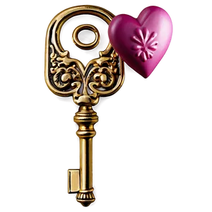 Valentine's Day Love Key PNG Hsg1 PNG