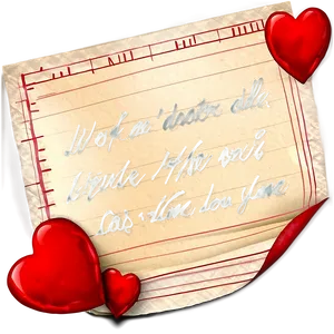Valentine's Day Love Note Png Syi16 PNG image