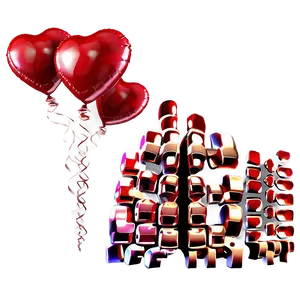 Valentine's Day Red Balloons Png 97 PNG image