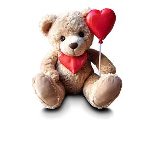 Valentine's Day Teddy PNG 05242024