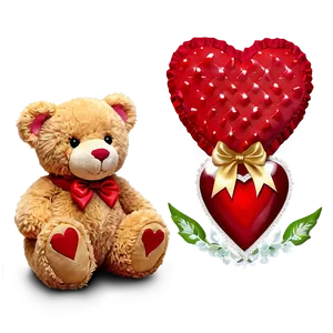 Valentine's Day Teddy PNG Cyg17