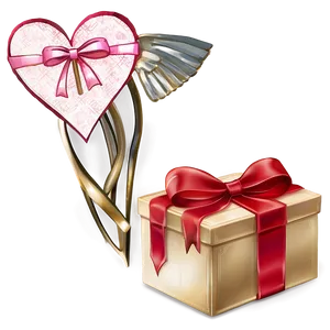 Valentine's Gift Box PNG Tbm87