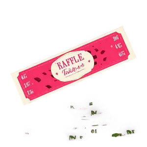 Valentine's Raffle Ticket PNG Mqu