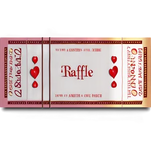 Valentine's Raffle Ticket PNG Wye