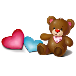 Valentine Teddy Bear Clipart PNG 06282024