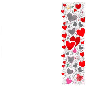 Valentines Day Border C PNG image