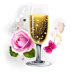 Valentines Day Champagne Png Xar54 PNG image
