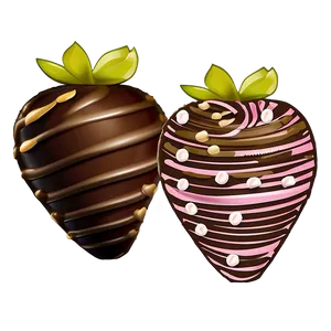 Valentines Day Chocolate Strawberries PNG 18 PNG