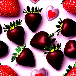 Valentines Day Chocolate Strawberries PNG 69 PNG