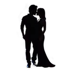 Valentines Day Couple Silhouette Png 05212024 PNG image